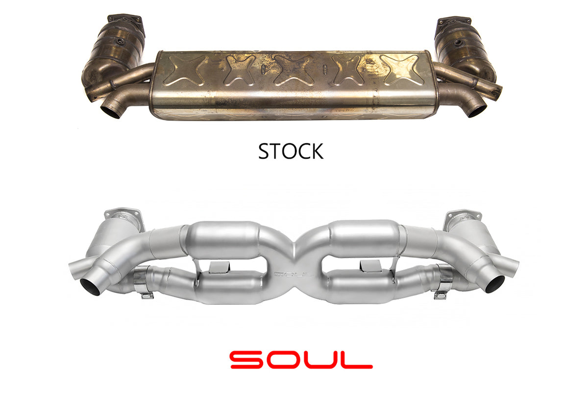 Porsche 991 Turbo SOUL Sport X-Pipe Exhaust System