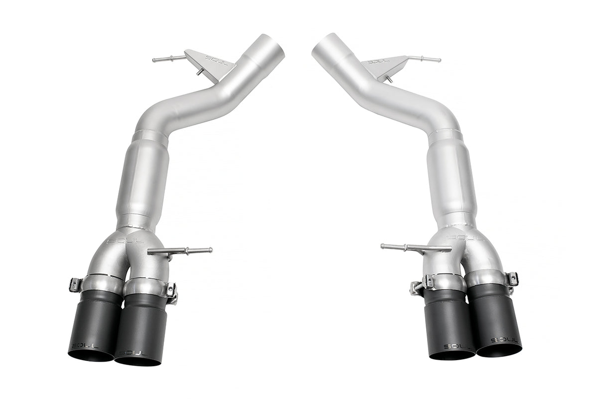 BMW F10 M5 SOUL Resonated Muffler Bypass Exhaust