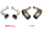 2019+ Cayenne 4.0L TT SOUL Cat Bypass Pipes