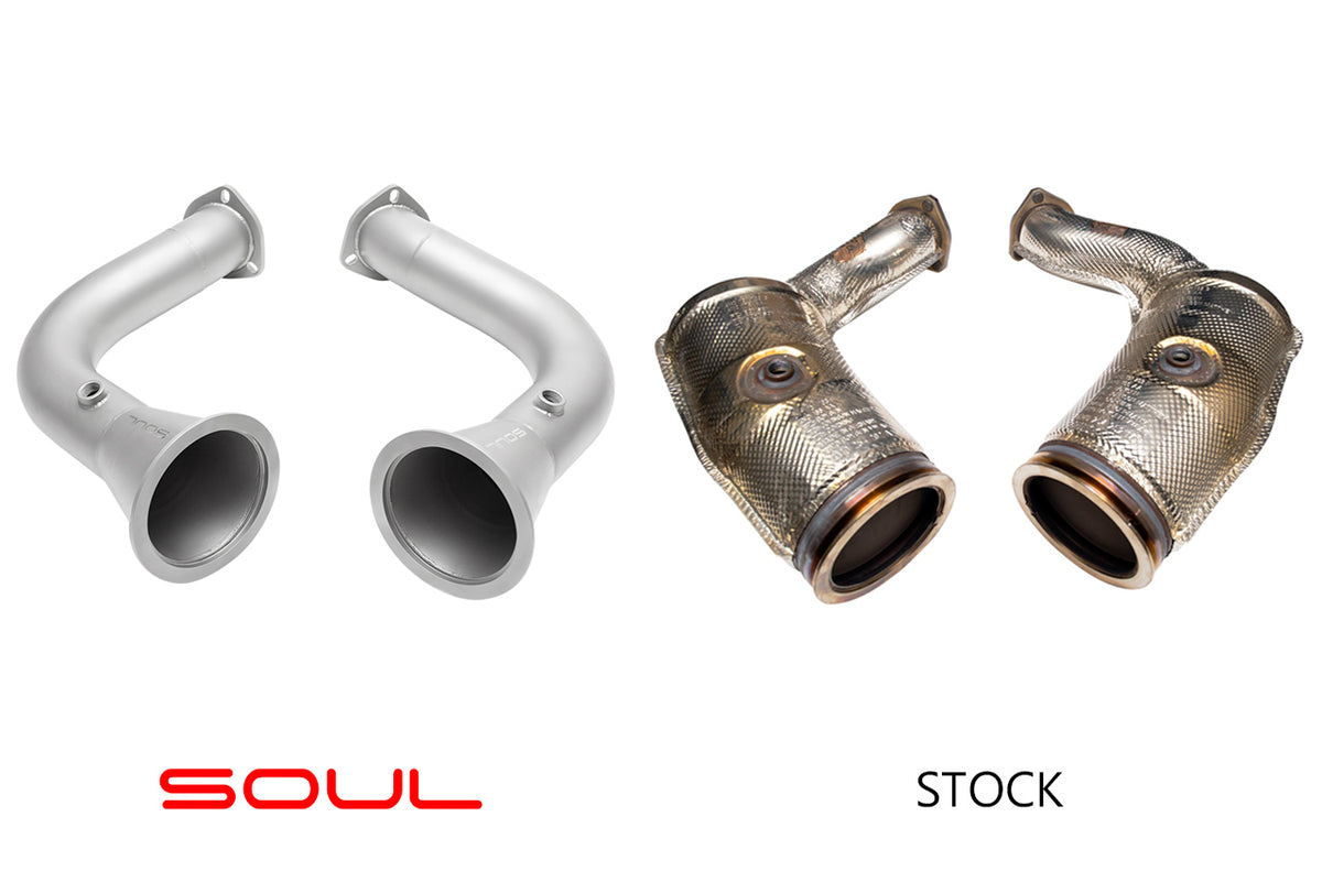 2019+ Cayenne 4.0L TT SOUL Cat Bypass Pipes