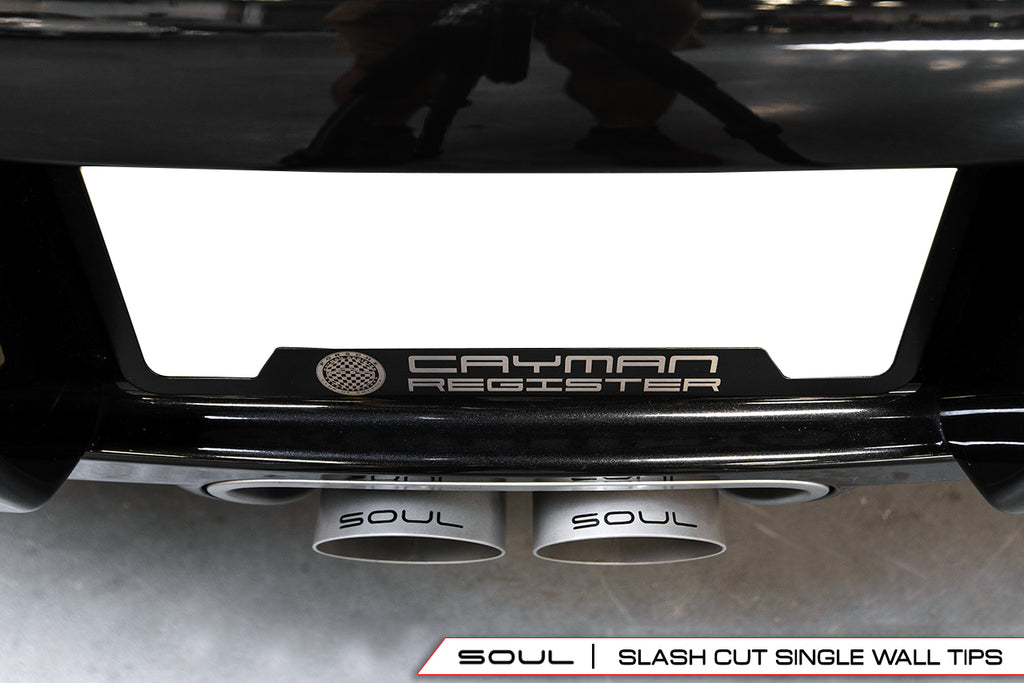 Porsche 718 Boxster / Cayman SOUL Bolt-On X-Pipe With Tips