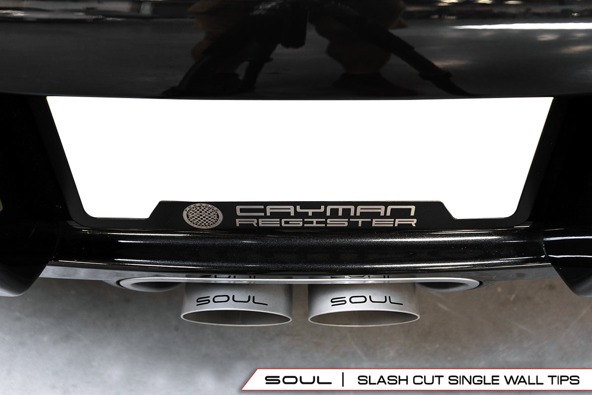 Porsche 718 Boxster / Cayman SOUL Bolt-On X-Pipe With Tips