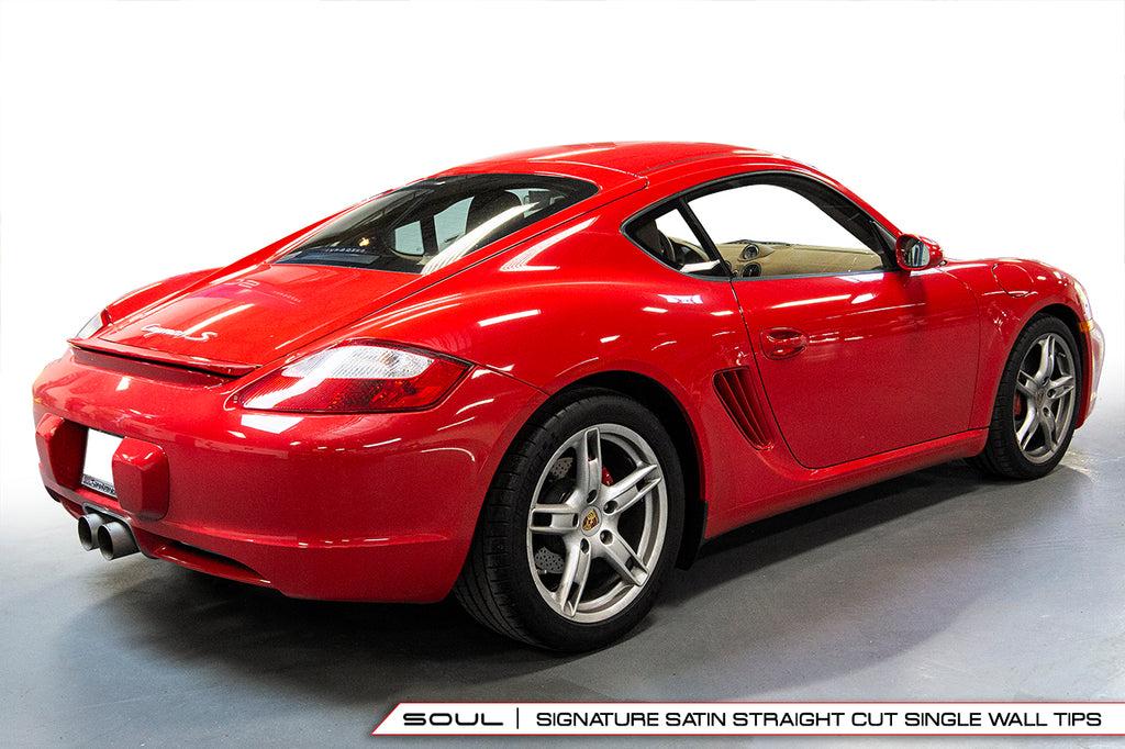 Porsche 987.1 Boxster / Cayman SOUL Bolt-On X-Pipe With Tips
