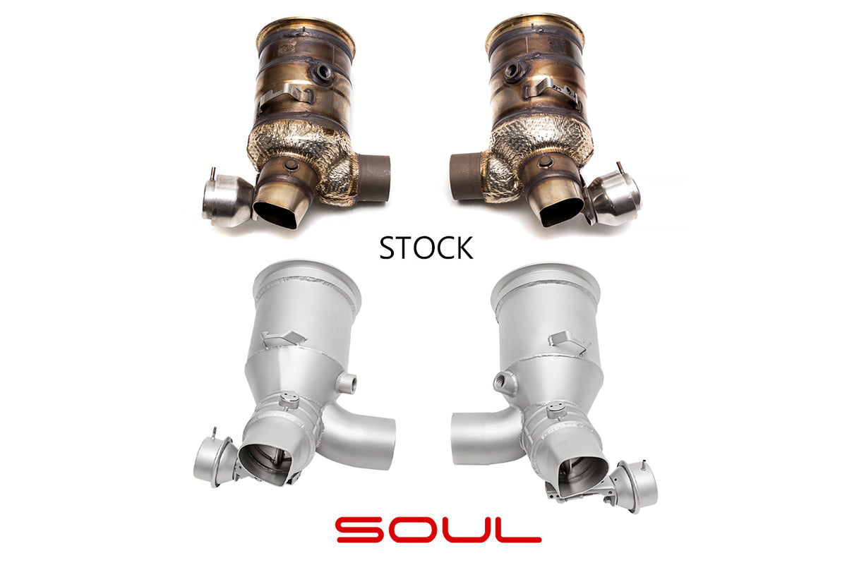 Porsche 991.2 GT2 RS SOUL Cat Bypass Pipes