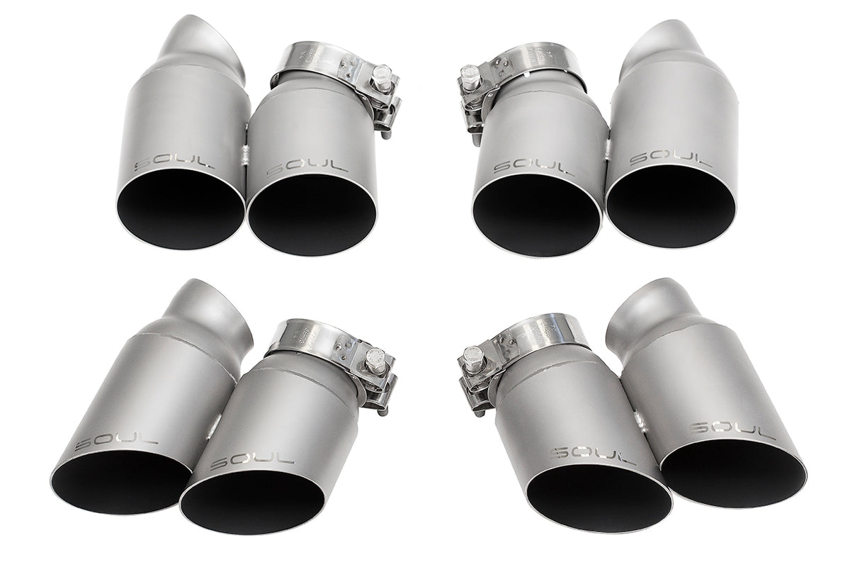 Porsche 991 Turbo SOUL Bolt On Exhaust Tips Main image
