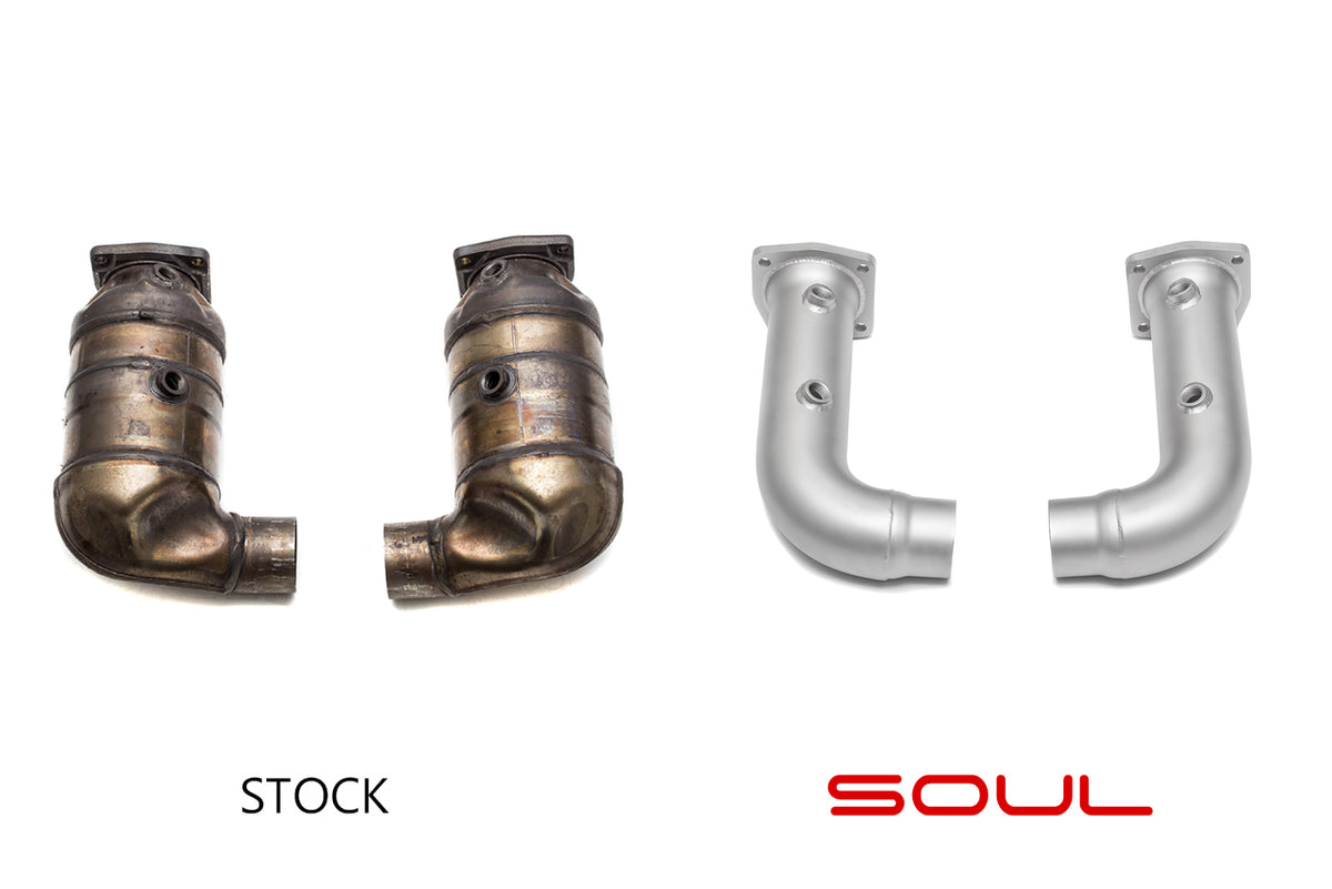 Porsche 991 Turbo SOUL Cat Bypass Pipes