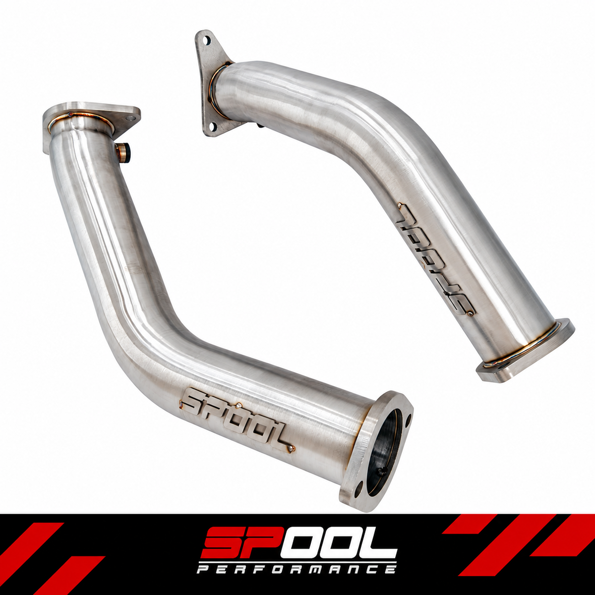 Spool 3 Inch VR30DDTT Lower Downpipes Upgrade [Race Downpipes] | Infiniti Q50 Q60 RZ34 [VR30]
