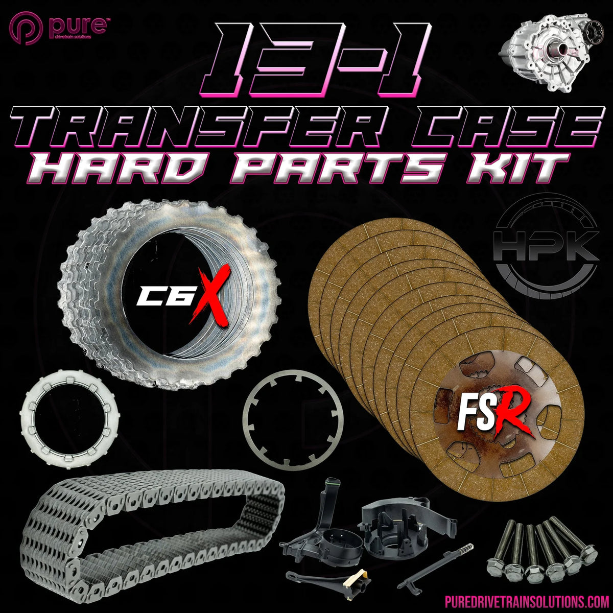 13-1 Transfer Case - Hard Parts Kit