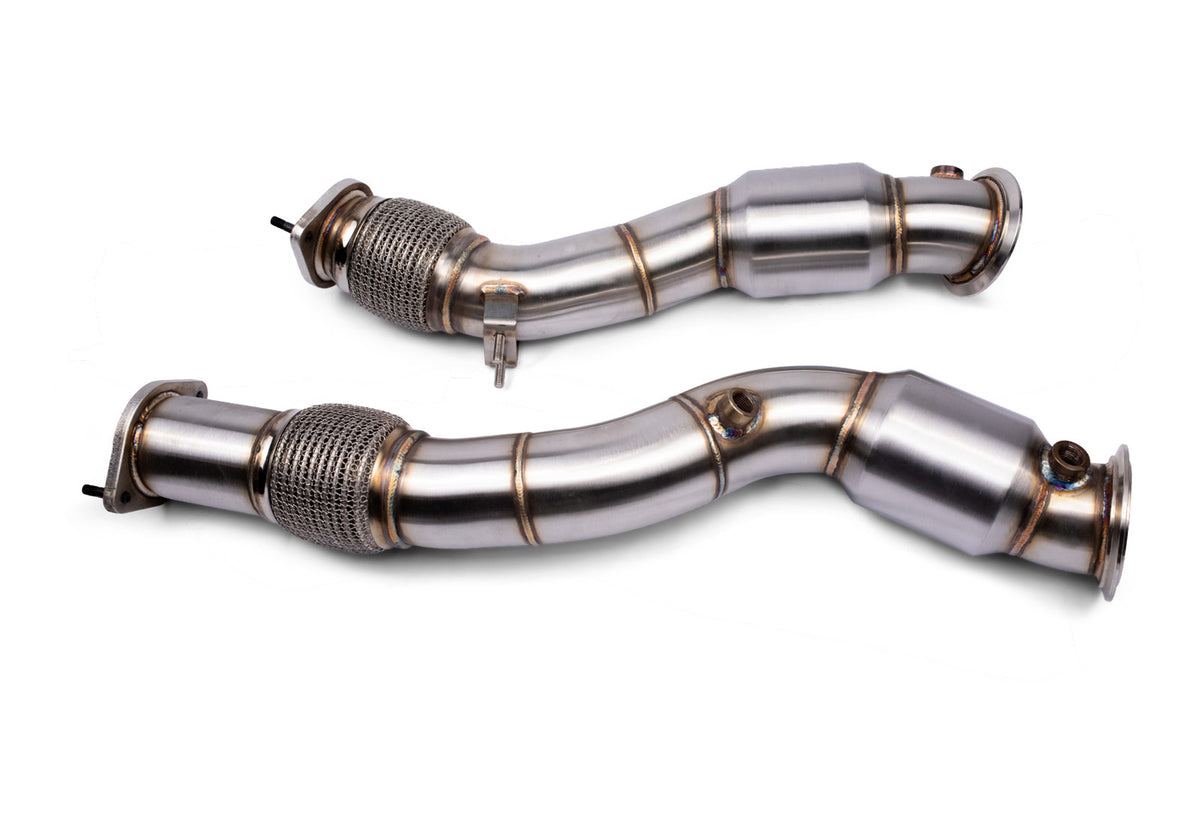 VRSF Catted Downpipes for 2019 – 2024 BMW X3M & X4M S58 F97 F98 Main image