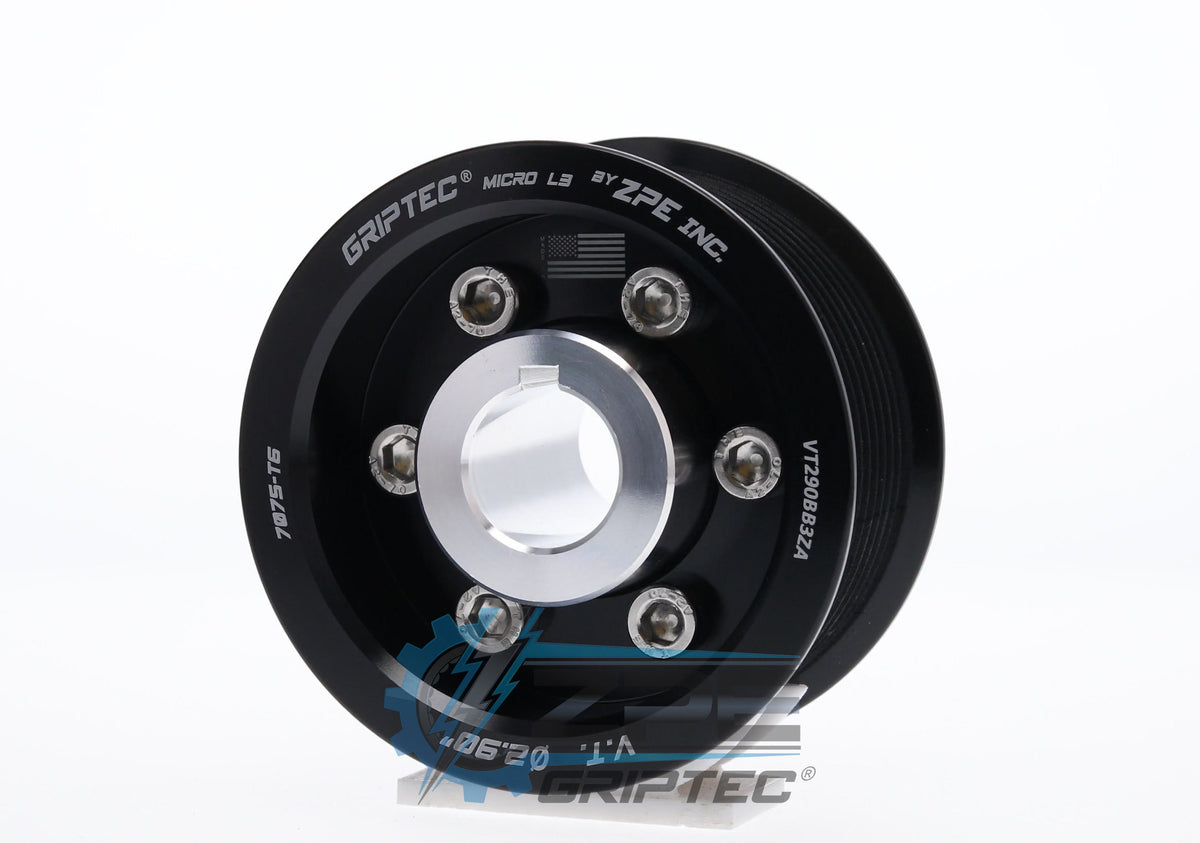 ZPE GripTec® 2pc Vortech YSi/JT/V3 10 Rib Supercharger Pulley