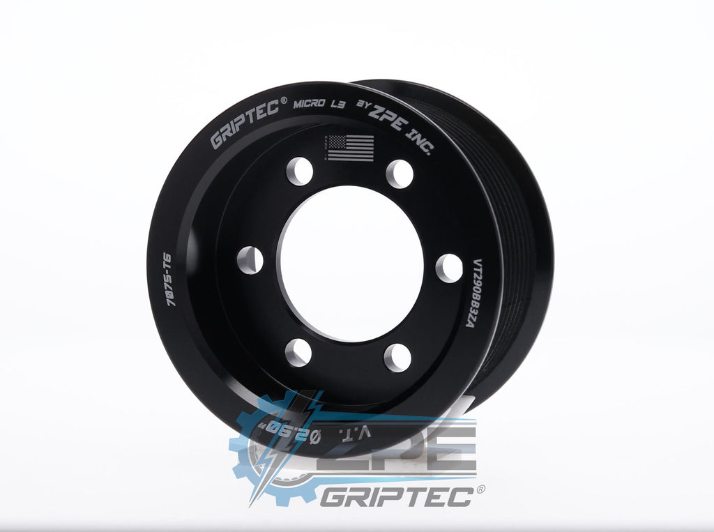 ZPE GripTec® 2pc Vortech YSi/JT/V3 10 Rib Supercharger Pulley
