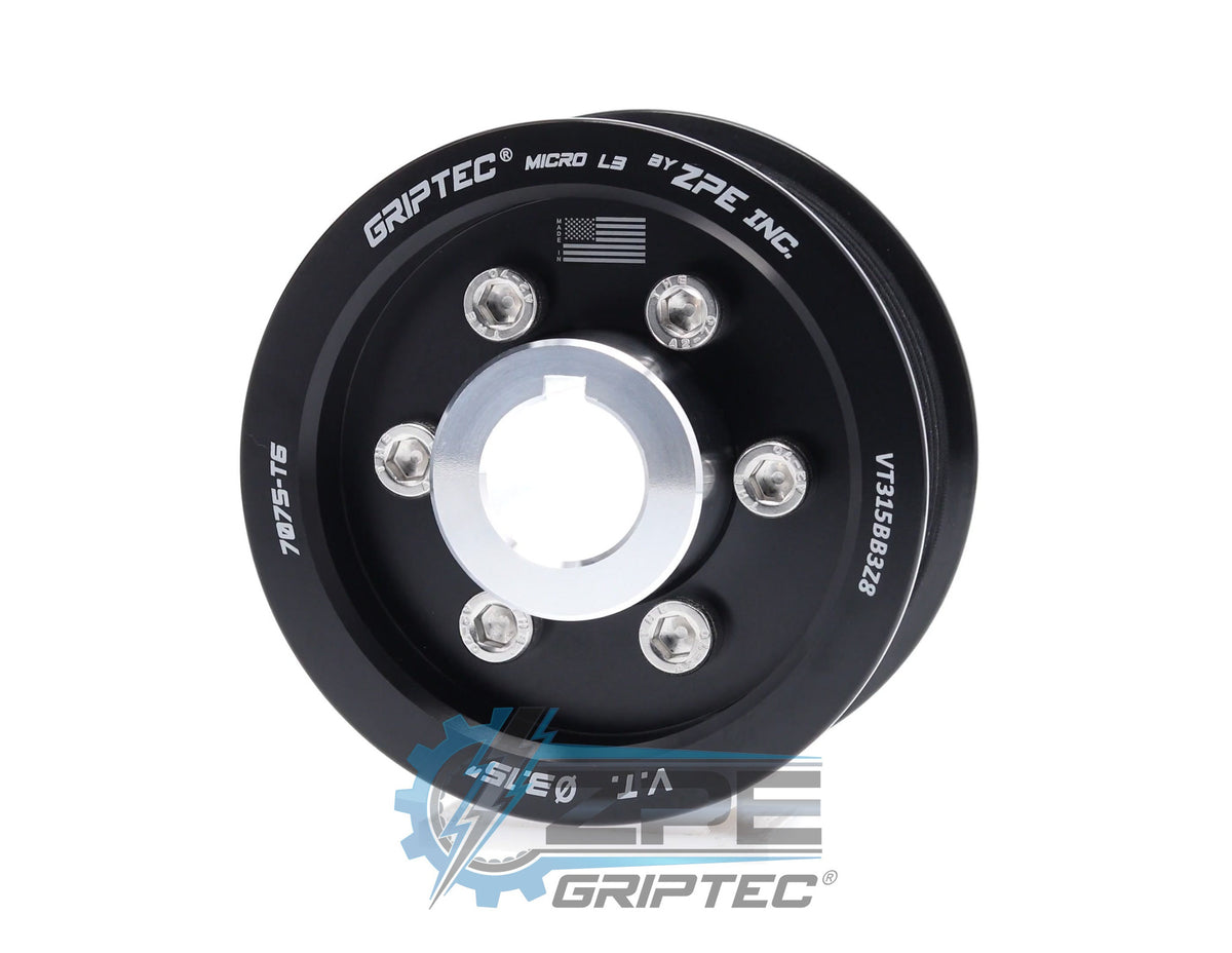 ZPE GripTec® 2pc Vortech YSi/JT/V3 8 Rib Supercharger Pulley