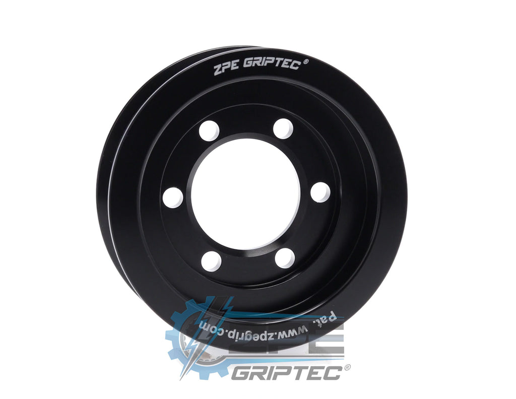 3.33" 6 Rib ZPE GripTec® 2pc Vortech YSi/JT/V3 L3 Black Pulley Only