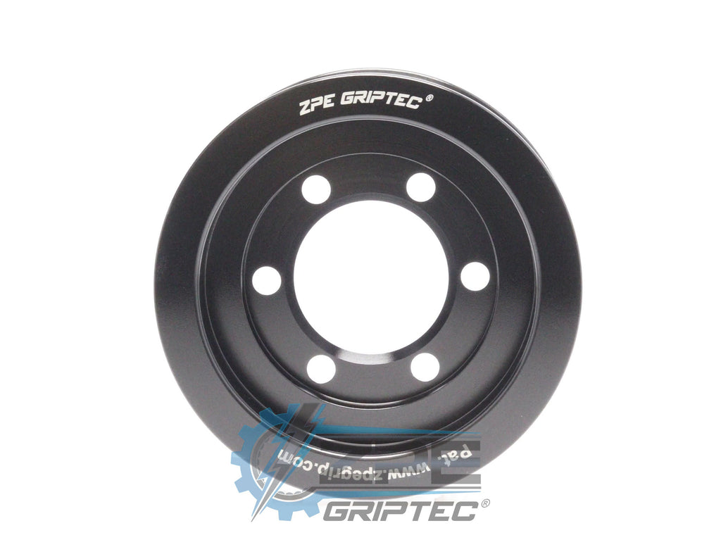 3.375" 8 Rib ZPE GripTec® 2pc Vortech YSi/JT/V3 L3 Black Pulley Only
