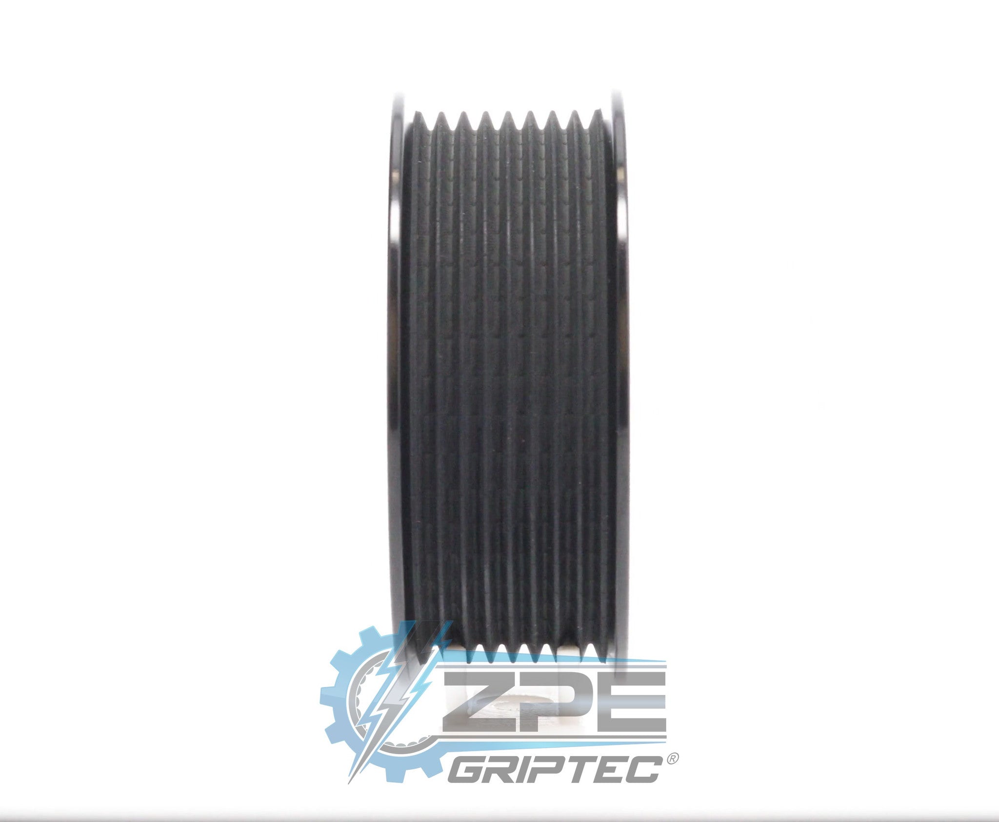 3.50" 8 Rib ZPE GripTec® 2pc Vortech YSi/JT/V3 L3 Black Pulley Only Secondary image