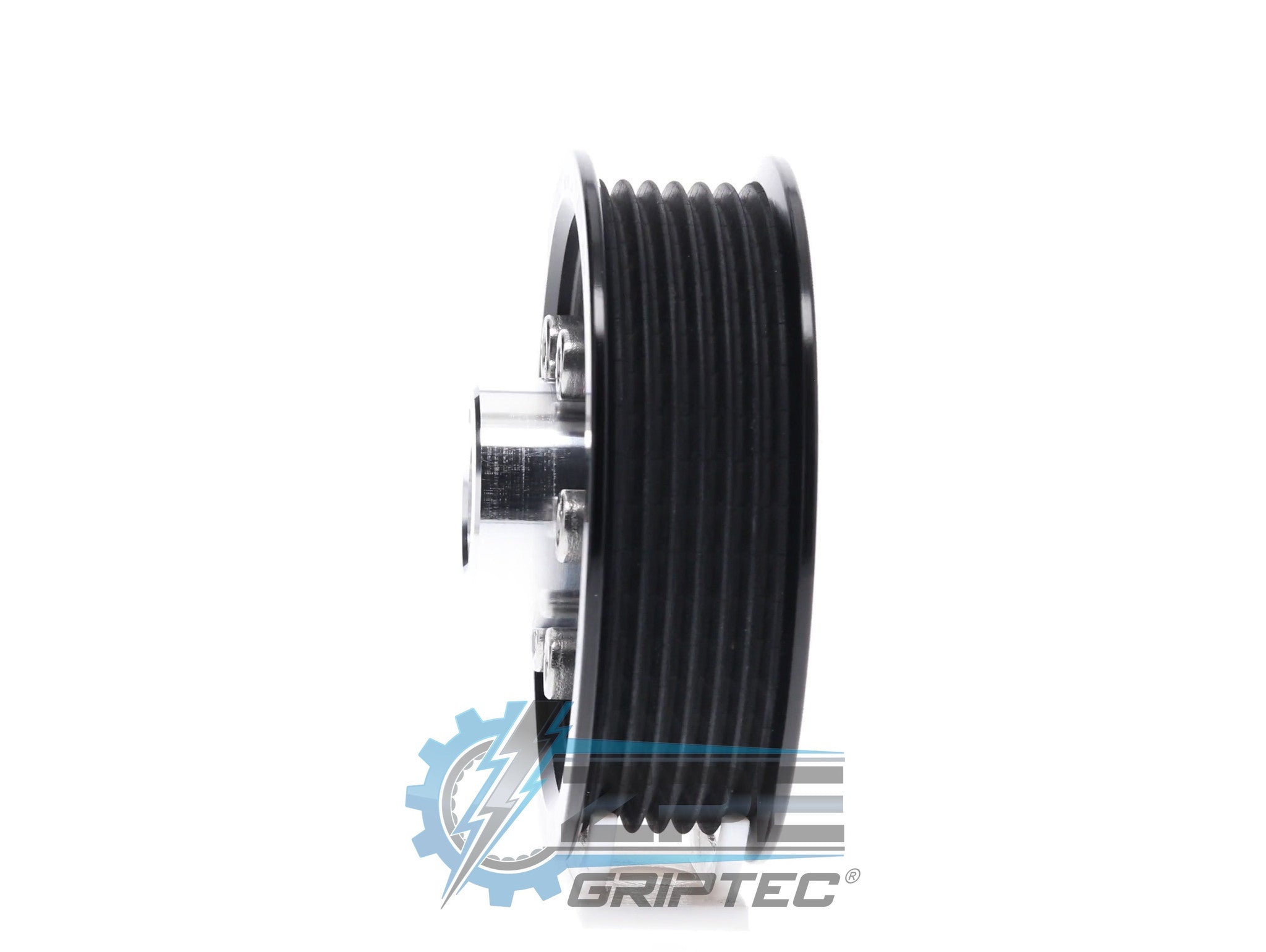 3.55" 6 Rib ZPE GripTec® 2pc Vortech YSi/JT/V3 L3 Black Pulley & Hub Kit Secondary image