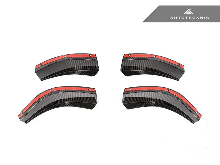 AutoTecknic G8X M3 / M4 Dry Carbon GT4 Bumper Canard Set