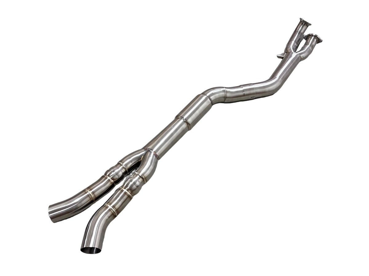 MAD BMW G87 M2 S58 Resonated Single Midpipe (Brace Included)