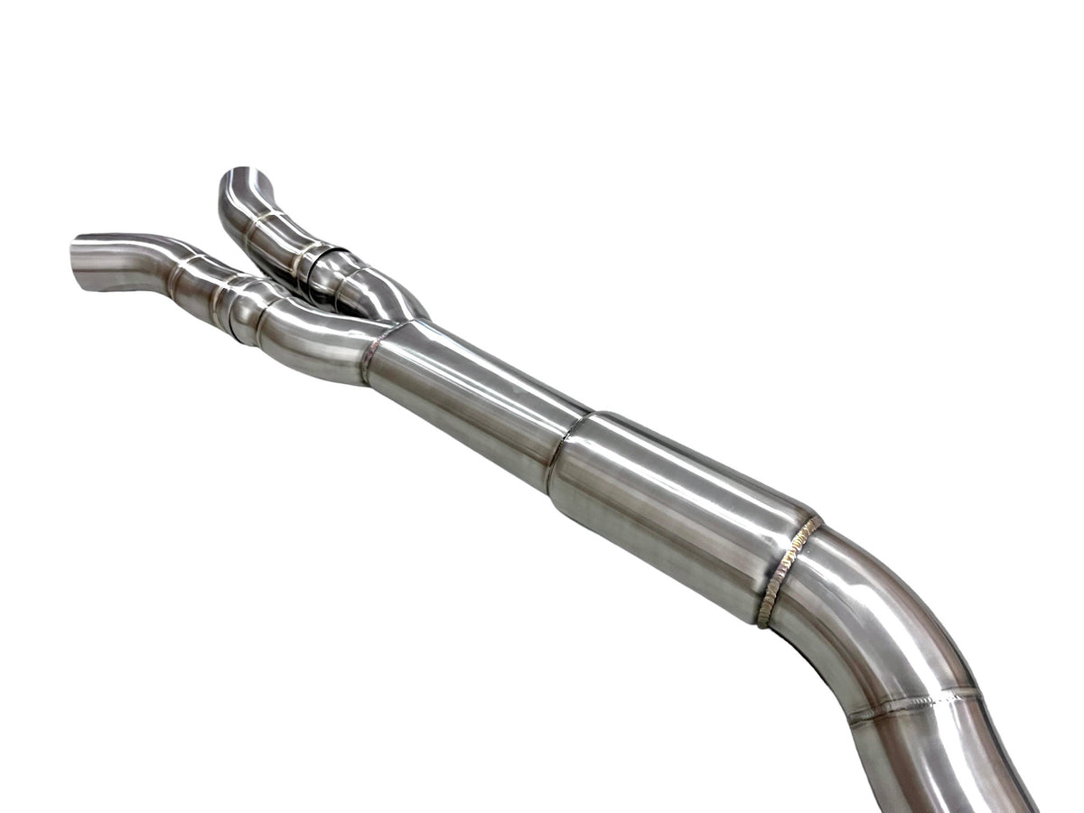 MAD BMW G87 M2 S58 Resonated Single Midpipe (Brace Included)