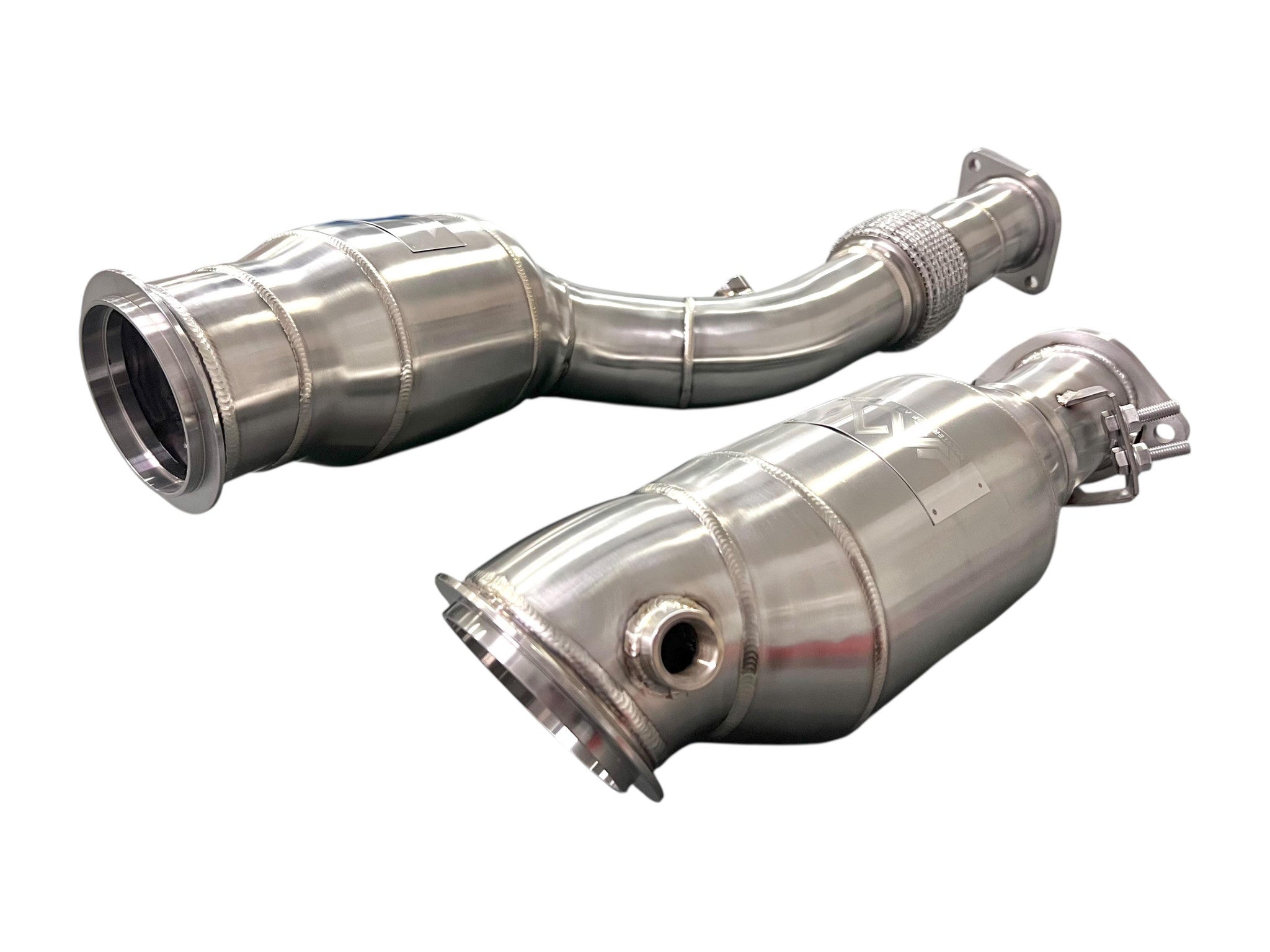 MAD BMW S58 Catted Downpipes M2 M3 M4 G87 G80 G82 G83 W/ No CEL Guarantee & Flex Section Secondary image