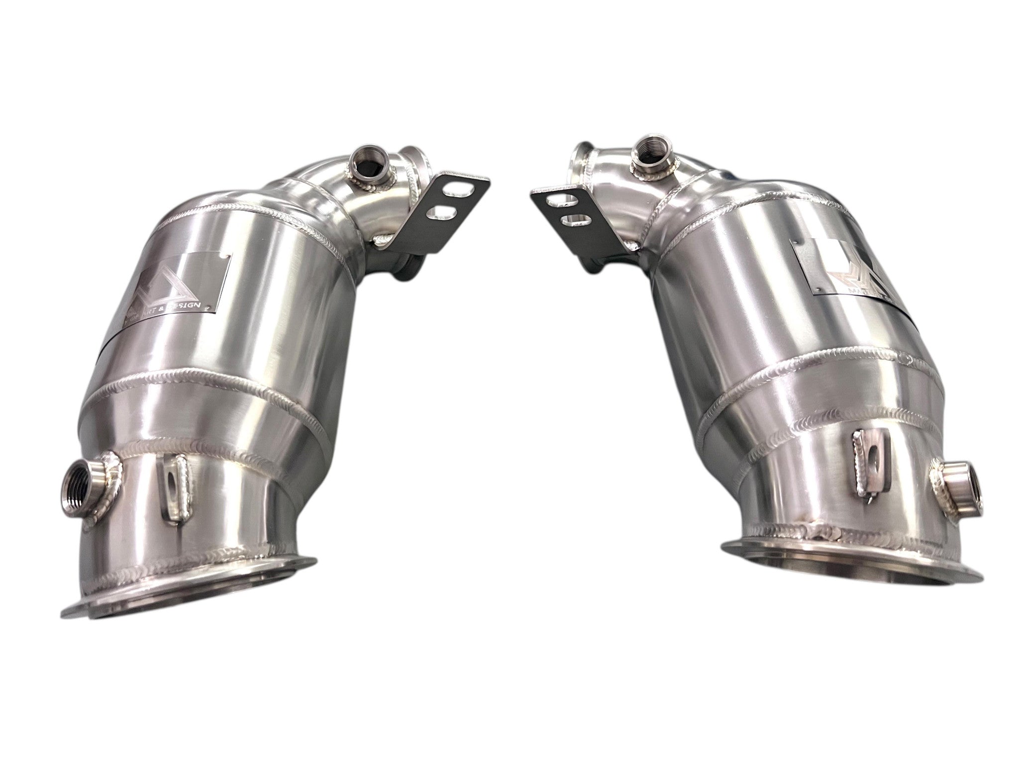 MAD BMW F9x M5 M8 Catted Downpipes W/ No CEL Guarantee Secondary image