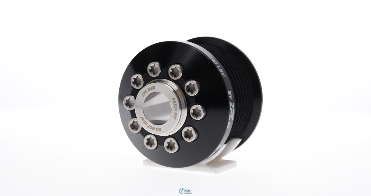 2.30" 8 Rib ZPE GripTec® 2pc MKII LT4 L3V Black Pulley & Hub Kit