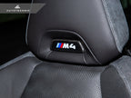 AutoTecknic BMW M Front Seat Dry Carbon Illuminated Emblem Surround