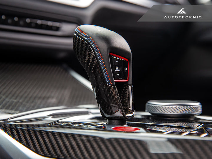 AutoTecknic G8X M / F9X M8 Dry Carbon Gear Selector Cover Secondary image