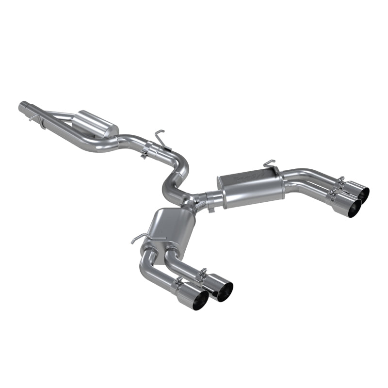 MBRP 15-18 Audi S3 304SS 3in Quad Split Rear Exit C/B System (view 2)