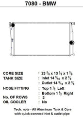 CSF BMW 2 Seires (F22/F23) / BMW 3 Series (F30/F31/F34) / BMW 4 Series (F32/F33/F36) M/T Radiator