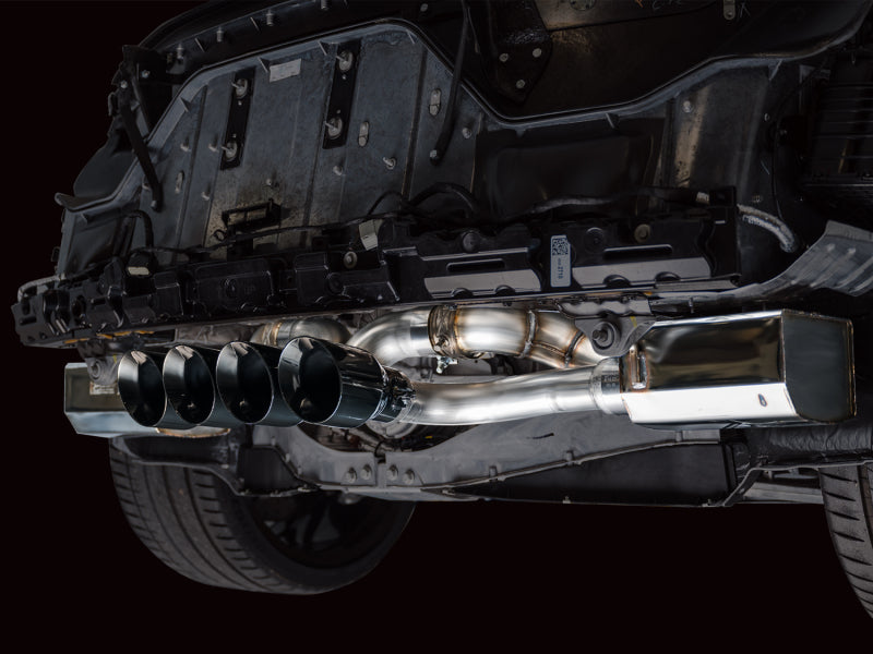 AWE Tuning 2023 C8 Corvette Z06 SwitchPath Cat-Back Exhaust - Diamond Black Tips (view 13)