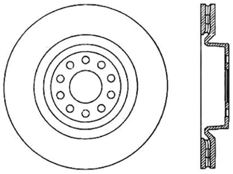 StopTech Slotted & Drilled Sport Brake Rotor (view 3)