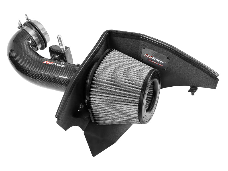 aFe 19-21 GM Trucks 5.3L/6.2L Track Series Carbon Fiber Cold Air Intake System W/ Pro Dry S Filters (view 2)