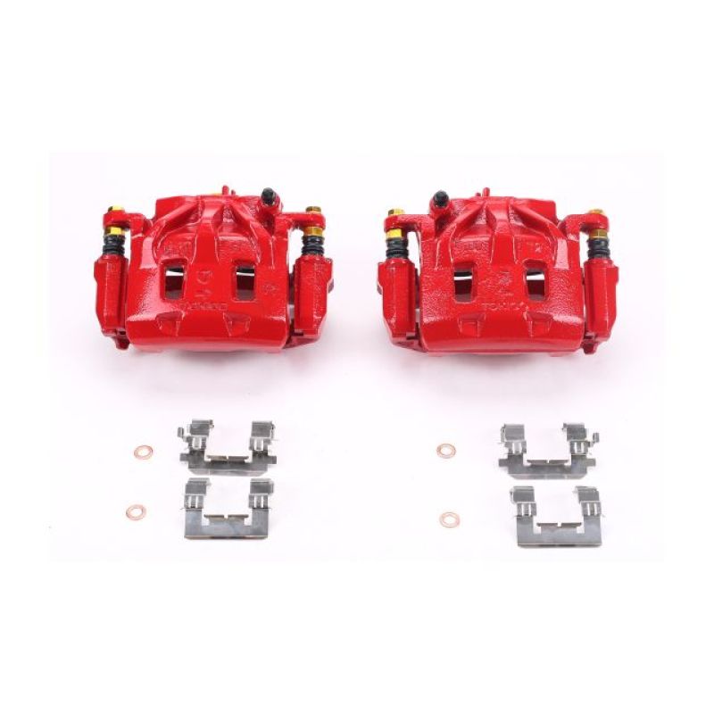 Power Stop 06-07 Subaru B9 Tribeca Front Red Calipers w/Brackets - Pair Main image