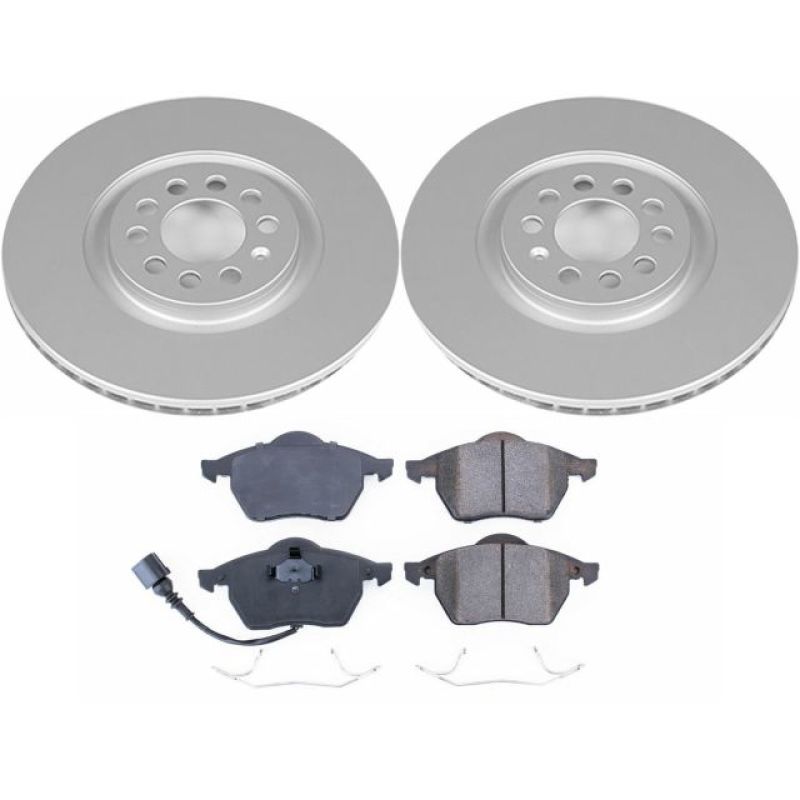 Power Stop 99-06 Audi TT Front Z23 Evolution Sport Coated Brake Kit Main image
