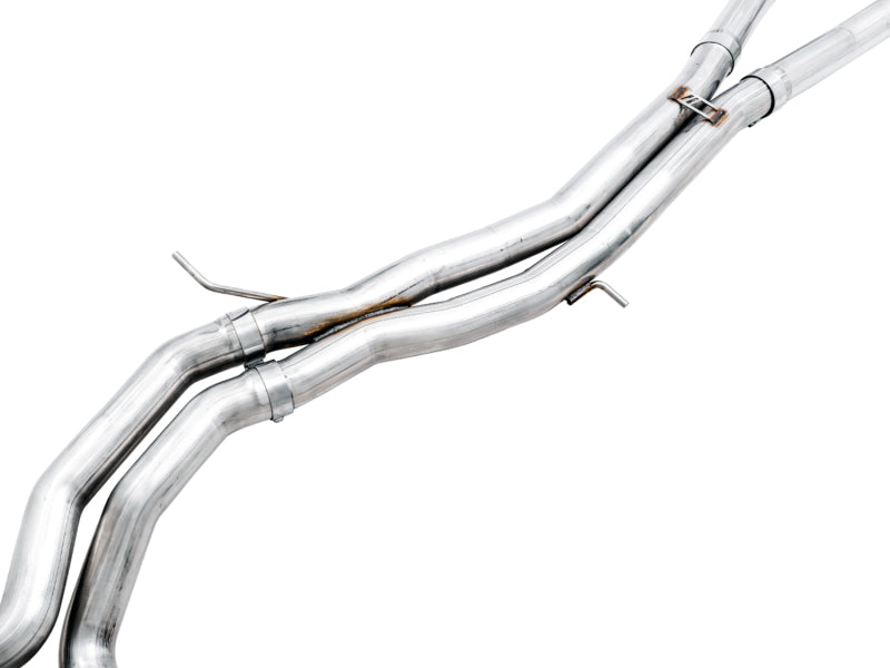 AWE Tuning Audi B9.5 RS5 Sportback Non-Resonated Touring Edition Exhaust - RS-Style Diamond Blk Tips (view 6)