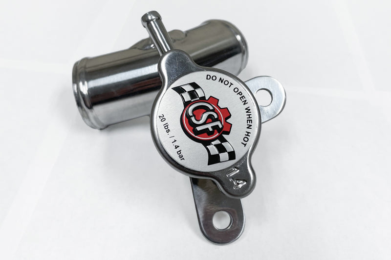 CSF 13+ BRZ / 13-20 Toyota 86 / 22+ GR86 Aluminum Filler Neck w/ High Pressure Radiator Cap (view 4)