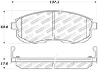 StopTech Performance 02-05 Infiniti G35 / 07-09 Nissan Altima/Sentra / 6/02-05 350Z Front Brake Pa (view 9)
