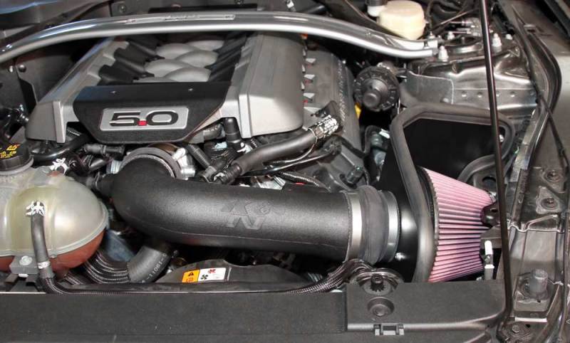 K&N 2015 Ford Mustang GT 5.0L V8 F/I Performance Intake Kit (view 6)