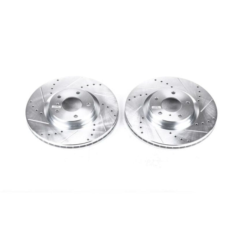 Power Stop 08-12 Infiniti EX35 Front Evolution Drilled & Slotted Rotors - Pair Main image