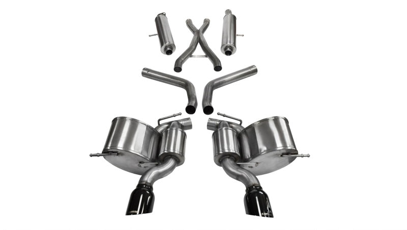 Corsa 2012-2013 Jeep Grand Cherokee 6.4L V8 Black Sport Cat-Back Exhaust Secondary image
