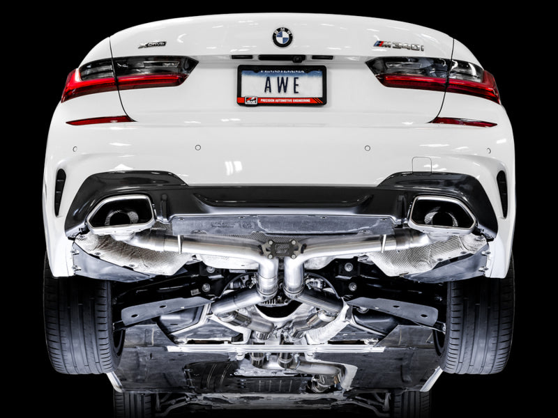 AWE Tuning 2019+ BMW M340i (G20) Track Edition Exhaust (Use OE Tips) (view 2)