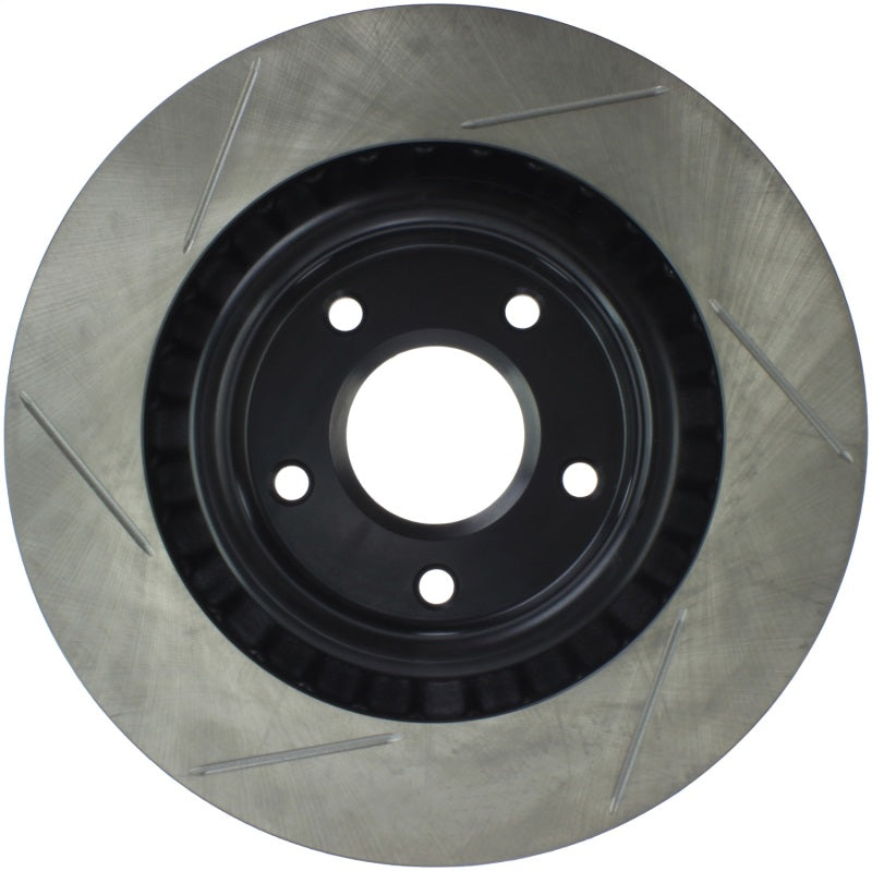 StopTech Power Slot 05-07 Cadillac XLR / 06-09 Chevy Corvette Front Left Slotted Rotors (view 5)