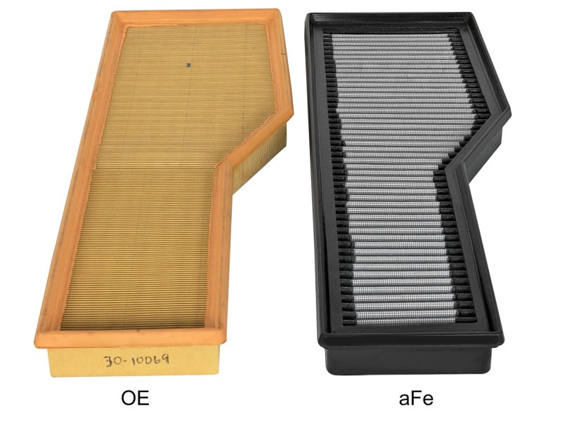 aFe Magnum FLOW Pro DRY S OE Replacement Filter 04-08 Porsche 911 Carrera (997) H6 3.6L (view 4)