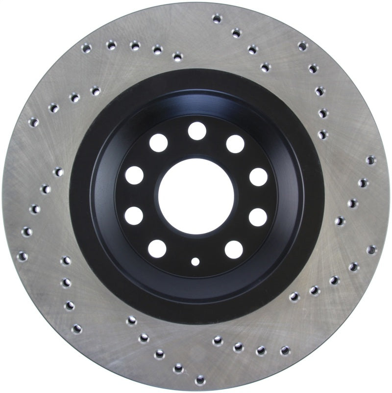 StopTech 09-13 VW CC 3.6L VR6 / 08-09 & 12 Golf R/Golf R32 Drilled Right Rear Rotor (view 5)