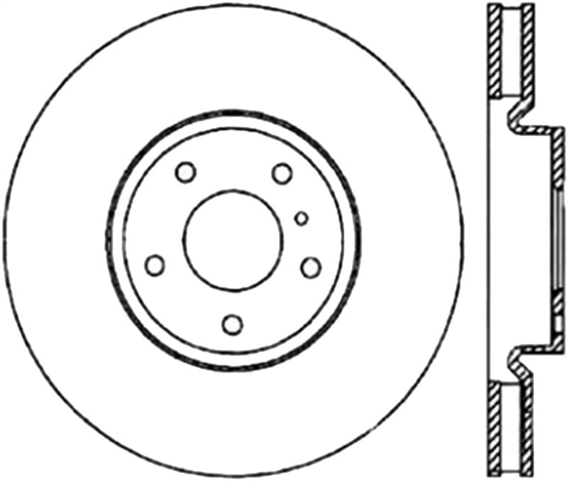 StopTech Slotted & Drilled Sport Brake Rotor (view 3)