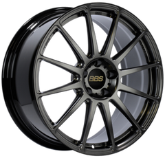 BBS FS 19x10 5x112 ET38 PFS Diamond Black Wheel -82mm PFS/Clip Req