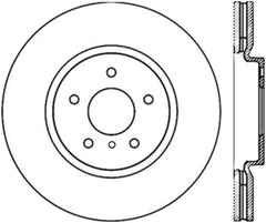 StopTech Power Slot 09 Nissan 370z / 08-09 Infiniti G37 Slotted Front Left CRYO Rotor