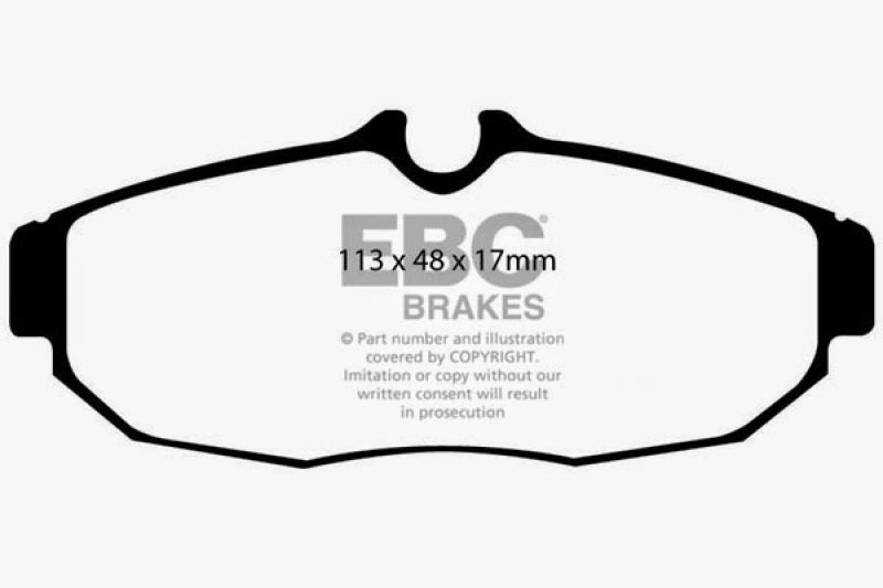 EBC 05-10 Ford Mustang 4.0 Redstuff Rear Brake Pads (view 5)