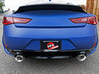 aFe POWER Takeda 2.5in 304 SS Axle-Back Exhaust w/ Polished Tips 17-19 Infiniti Q60 V6-3.0L (tt) (view 3)